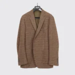 Todd Snyder Jacket Size 42 Sutton Fit Brown Tan Houndstooth Wool Made in U.S.A. - Image 3
