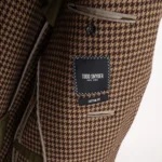 Todd Snyder Jacket Size 42 Sutton Fit Brown Tan Houndstooth Wool Made in U.S.A. - Image 2