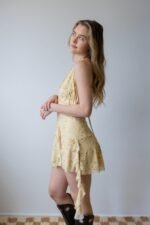 Ruffle Mini Halter Dress - Image 4