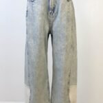 Contrast Barrel Jeans by For Good