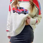 Retro Car Graphic Sweater