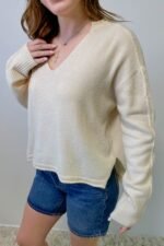 Knit Crop Sweater - Image 3