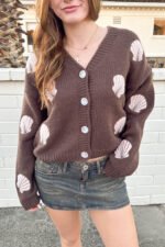 Shell Knit Cardigan - Image 4