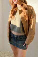 Suede Collared Jacket - Image 2